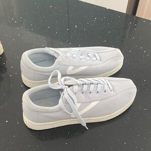 Tretorn Light Gray Canvas Sneakers
